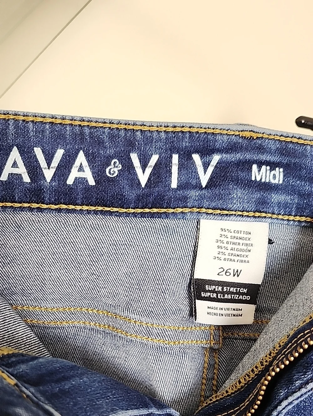 Ava & Viv Midi Denim Shorts